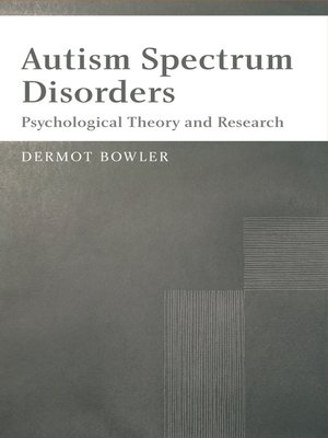 cover image of Autism Spectrum Disorders